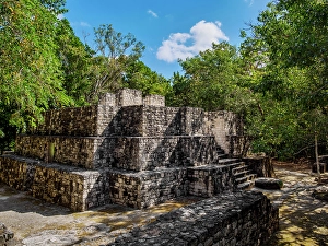 Kalakmul Prints: Acropolis Chik Naab, Calakmul Archaeological Site, Campeche State, Mexico