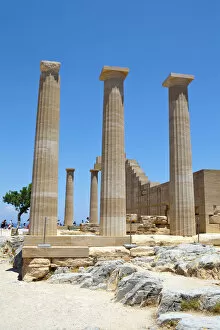 Images Dated 6th July 2012: The Acropolis of Lindos, Lindos, Rhodes, Greece