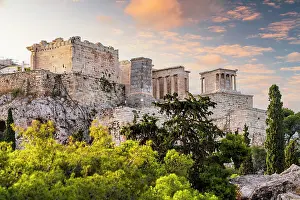International Landmark Prints: Acropolis at sunrise, Athens, Attica, Greece