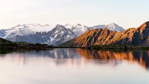 Province Of Sondrio Prints: Adamello Group reflected in Lago Nero