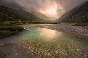 Summer Season Prints: Adam√® valley in, Vallecamonica, Italy, Lombardy district, Brescia province
