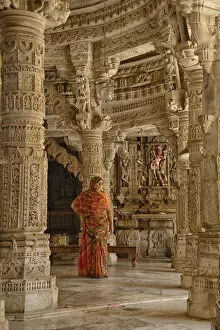Sari Gallery: Adinatha Jain Temple near Jodhpur, Rajasthan, India, Asia