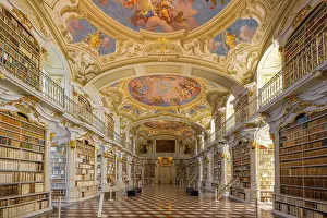 Libraries Prints: Admont Abbey, Admont, Styria, Austria