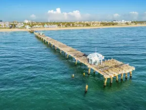 Grand Prints: Aerial, Anglers Fishing Pier, Sunrise Fort Lauderdale