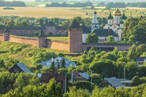 View From Above Prints: Aerial cityscape of Suzdal, Vladimir region, Russia