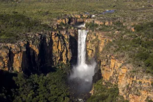 Aerial of Jim Jim Falls, Kakadu National Park, Northern Territory, Australia