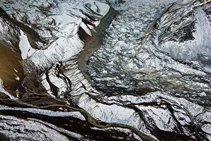 Himalaya Prints: Aerial of the Khumbu Glacier, Khumbu, Nepal