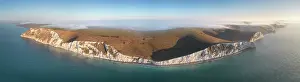 Altantic Prints: Aerial panorama over Swyre Head and the Jurassic Coast World Heritage Site