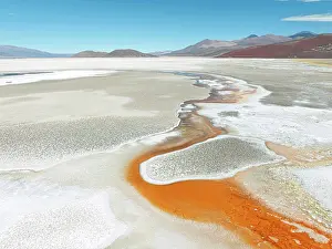 Cordillera Prints: Aerial view of the Antofalla Salt Flat (Salar de Antofalla)