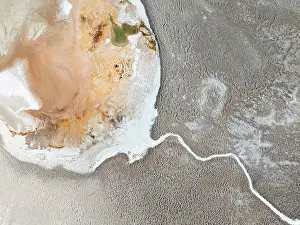 Cordillera Prints: Aerial view of the Antofalla Salt Flat (Salar de Antofalla)