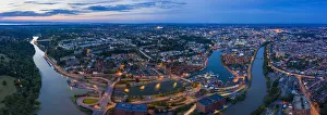 Images Dated 19th August 2019: Aerial view over the Avon Gorge, Clifton, Hotwells and city centre, Bristol, England