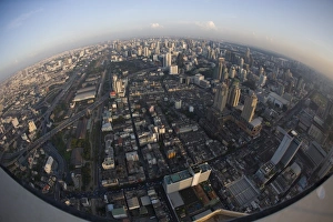Russell Young Prints: Aerial view over Bangkok, Thailand