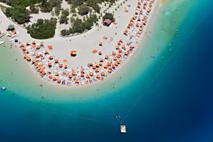 Aerial view of Blue Lagoon and Belcekiz Beach, Oludeniz, near Fethiye, Mediterranean