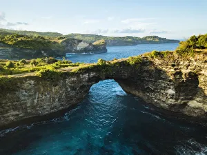 Aerial View of Broken Beach, Klungkung, Nusa Penida, Bali, Indonesia