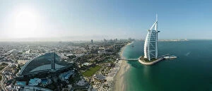 Images Dated 5th May 2023: Aerial view of Burj Al Arab Hotel, Jumeirah, Dubai, United Arab Emirates