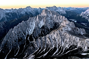 Antelao Prints: Aerial view of Cadini Di Misurina
