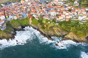 Images Dated 29th April 2020: Aerial view of Carino, La Coruna, Galicia, Spain