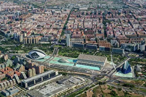 Aerial Photography Gallery: Aerial view of the City of Arts and Sciences, Valencia, Spain