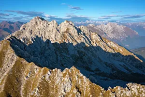 Brescia District Prints: Aerial view of the Corna di San Fermo and Cima Moren