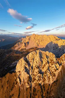 Brescia District Prints: Aerial view of the Corna di San Fermo and Cima Moren