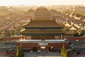 Images Dated 29th October 2013: Aerial view of The Forbidden City, Beijing, China