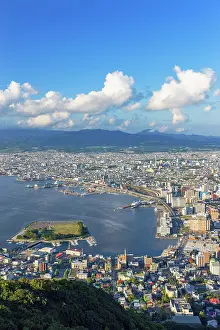 Hokkaido Prints: Aerial view of Hakodate, Hokkaido, Japan