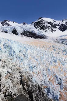 Images Dated 23rd January 2020: Aerial view from the helicopter of the Franz Joseph glacier, West Coast, South Island