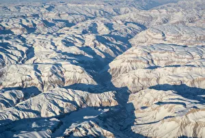 Aerial view over Helmand in central Afghanistan