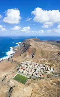 Images Dated 3rd March 2020: Aerial view of Las Coloradas village, Las Palmas, Gran Canaria, Canary Islands, Spain