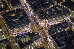 Traffic Prints: Aerial view, London, England