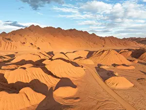 Mars Prints: Aerial view of 'Los Colorados' at sunset