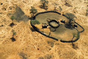Life Style Prints: Aerial view of a Manyatta