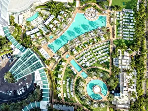 Pools Prints: Aerial View, Miami, Florida, USA
