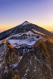 Images Dated 3rd March 2020: Aerial view of mount Teide and the Pico Viejo at sunrise