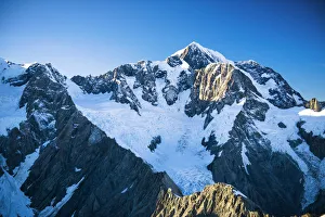 Aerial View of Mt. Cook & Mt. Tasman, New Zealand
