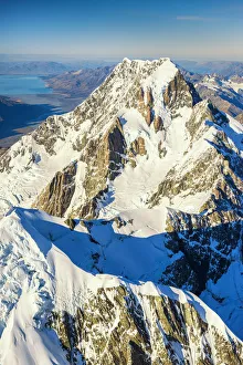 Mount Cook Prints: Aerial View of Mt. Cook, New Zealand
