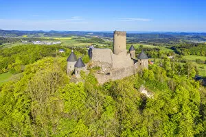 Images Dated 18th June 2020: Aerial view at the Nurburg, Eifel, Rhineland-Palatinate, Germany