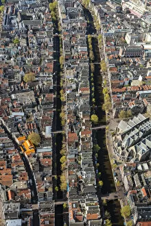 Images Dated 26th September 2017: Aerial view of the Old City Centre Amsterdam, Netherlands