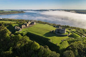 Images Dated 12th June 2023: Aerial view of Pendennis Castle in Falmouth, Cornwall, England. Spring (May) 2023