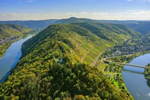 Horseshoe Bend Prints: Aerial view at Petersberg chapel