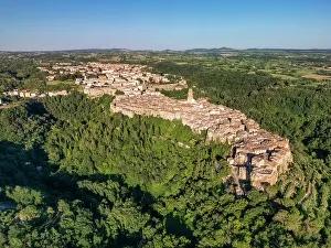 Pitigliano Prints: Aerial View over Pitigliano, Tuscany, Italy