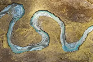 Val Masino Prints: Aerial view of Preda Rossa valley and its winding Duino stream