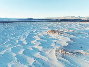 Cordillera Prints: Aerial view of the Pumice Stone Field at sunset