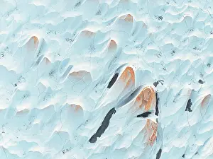 Cordillera Prints: Aerial view of the Pumice Stone Field tongues