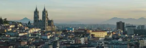 Aerial view of Quito, Pichincha, Ecuador