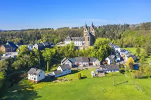Monastry Prints: Aerial view on Ravengiersberg with St
