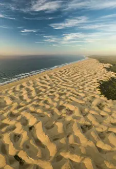Aerial view of Sand Dunes, Addo Elephant National Park, Eastern Cape, South Africa