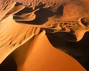 Africa Gallery: Aerial View of Sand Dunes, Sossusvlei, Namibia, Africa