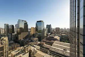 Aerial view of Santiago, Chile