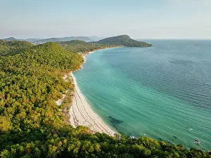 Phu Quoc Prints: Aerial view of Sao Beach, Phu Quoc Island, Vietnam